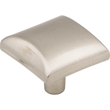 Elements 1-1/8" Overall Length Satin Nickel Square Glendale Cabinet Knob 525SN